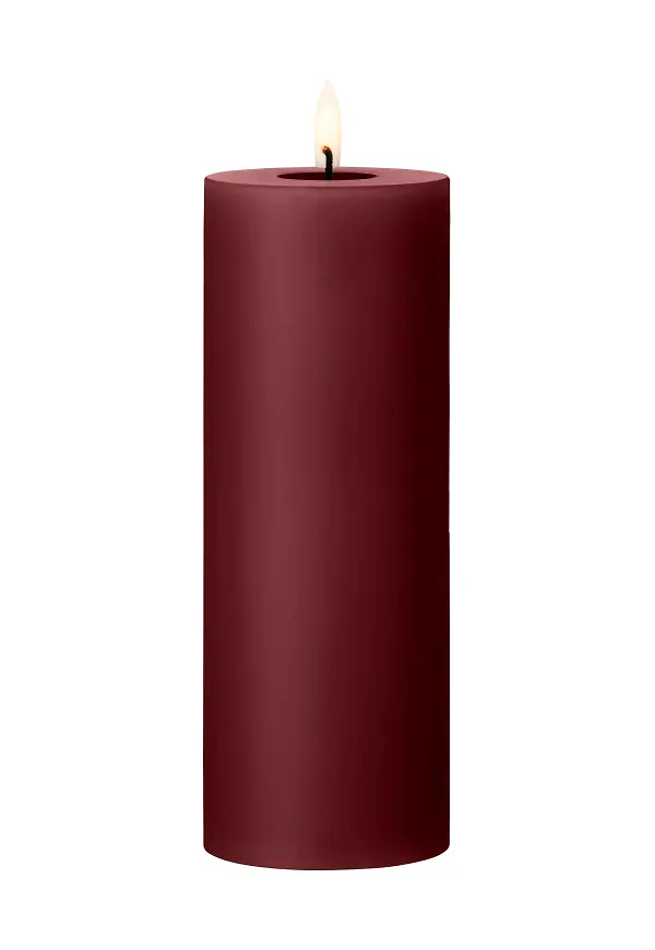 Komfortabel blockljus i rött från ester & erik.