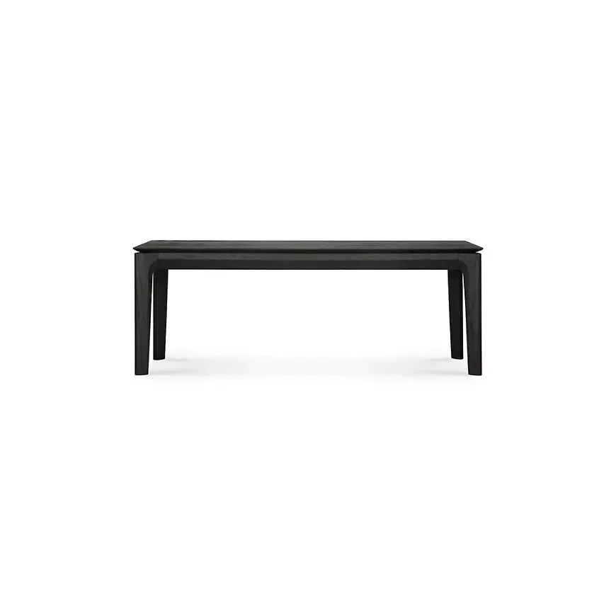 Svart Ethnicraft-bänk i fantastiskt snygg modell.