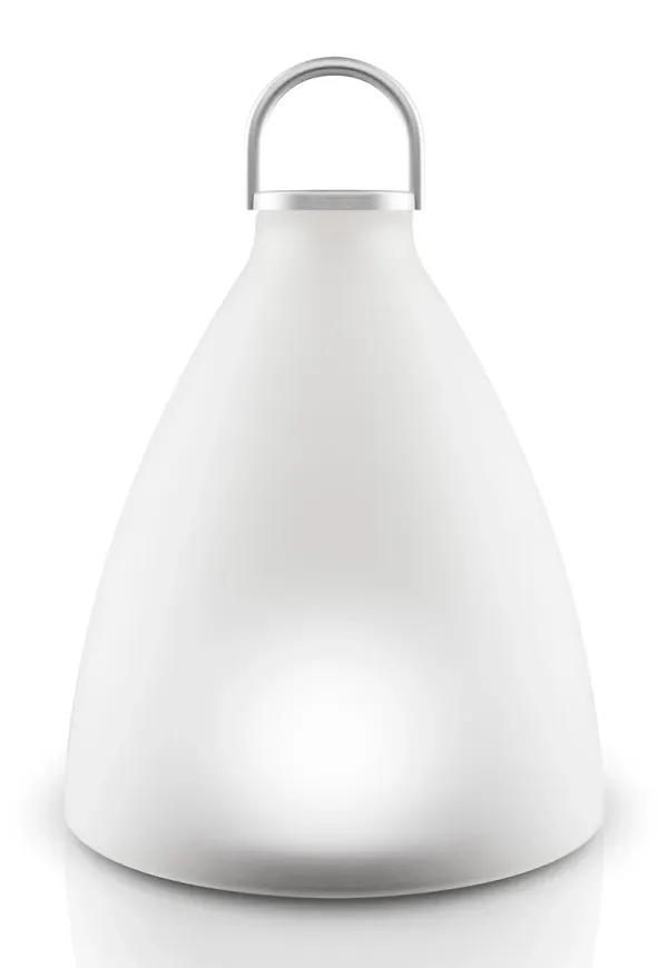 Fantastiskt snygg bordslampa i silverfärgade från Eva Solo.