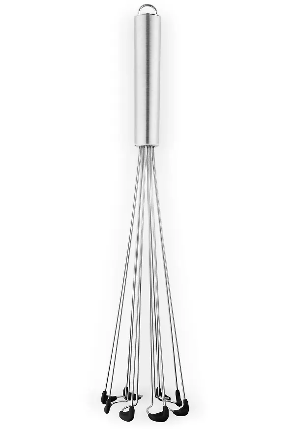 Silverfärgad Eva Solo-visp i riktigt fin modell.