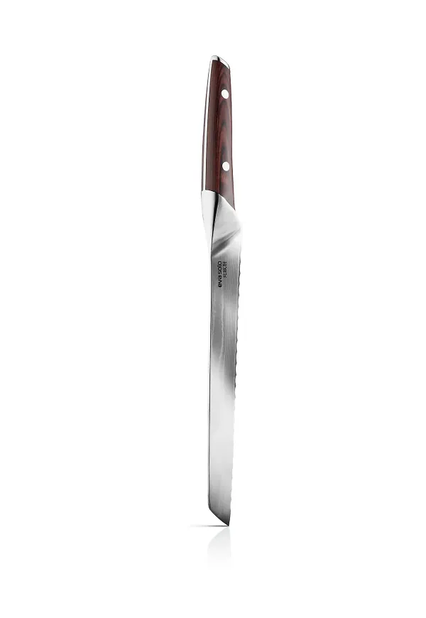 Stilriktig brödkniv i silverfärgade från Eva Solo.