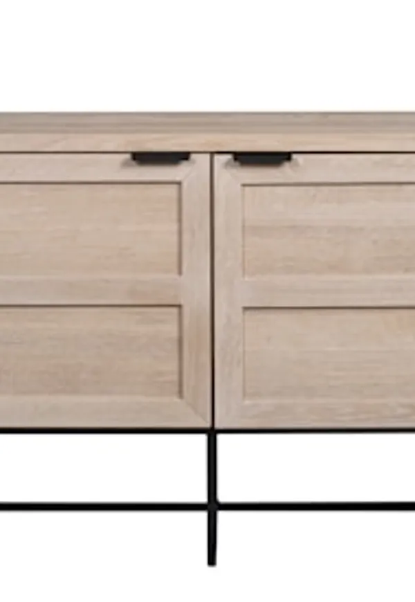 Beige Rowico Home-sidobord i ek i fantastiskt fin modell.