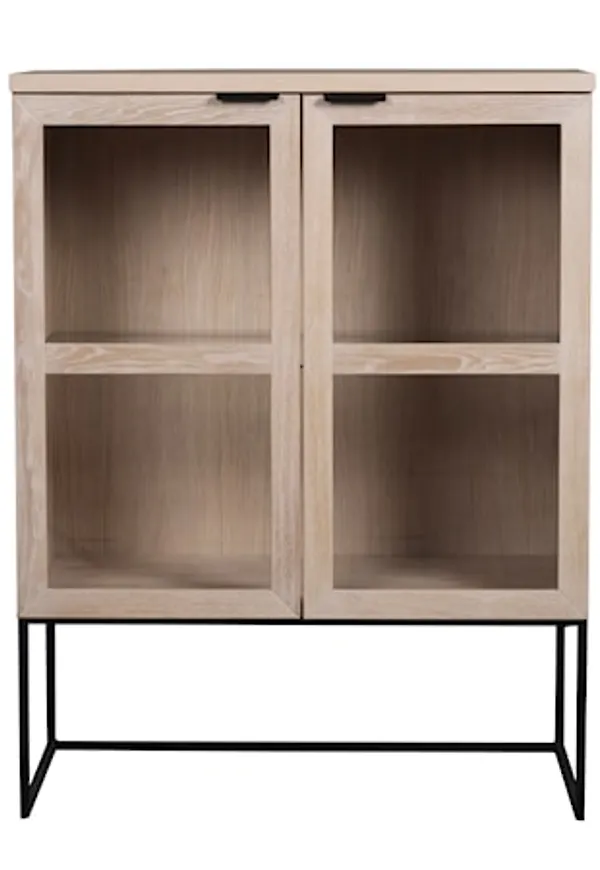 Beige Rowico Home-ekskåp i otroligt snygg modell.