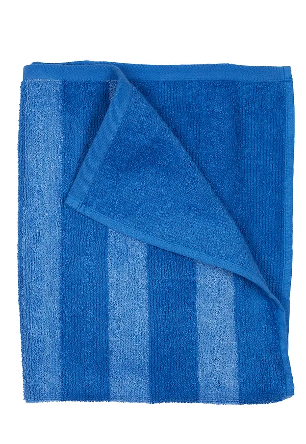 Blå Fondaco-handduk i modern modell.