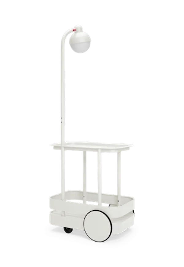 Mysig aluminiumbord i grått från Fatboy.