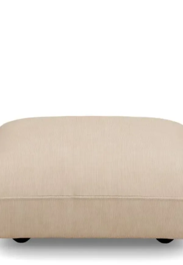 Beige Fatboy-fotpall i riktigt snygg modell.