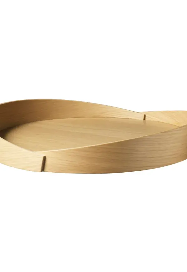 Beige FDB Møbler-bricka i jättesnygg modell.
