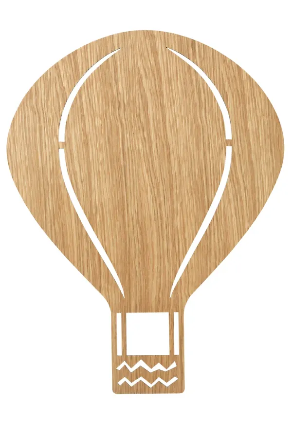 Fin beige lampa i ek från FERM LIVING.