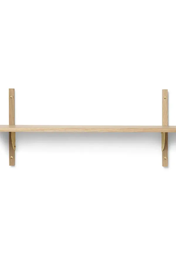 Snygg brun hylla 2025 från FERM LIVING.