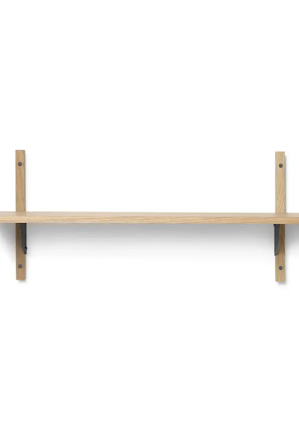 Brun FERM LIVING-hylla i skön modell.