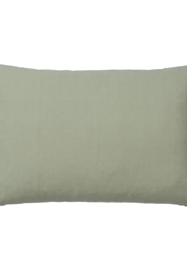 Grön FERM LIVING-kuddfodral i jättefin modell.