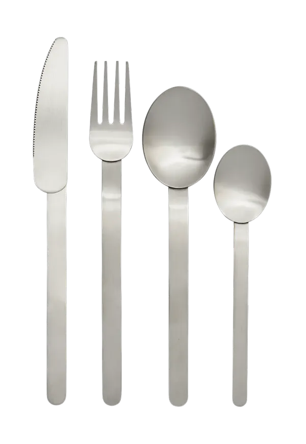 Supersnygg bestickset i silverfärgade från FERM LIVING.