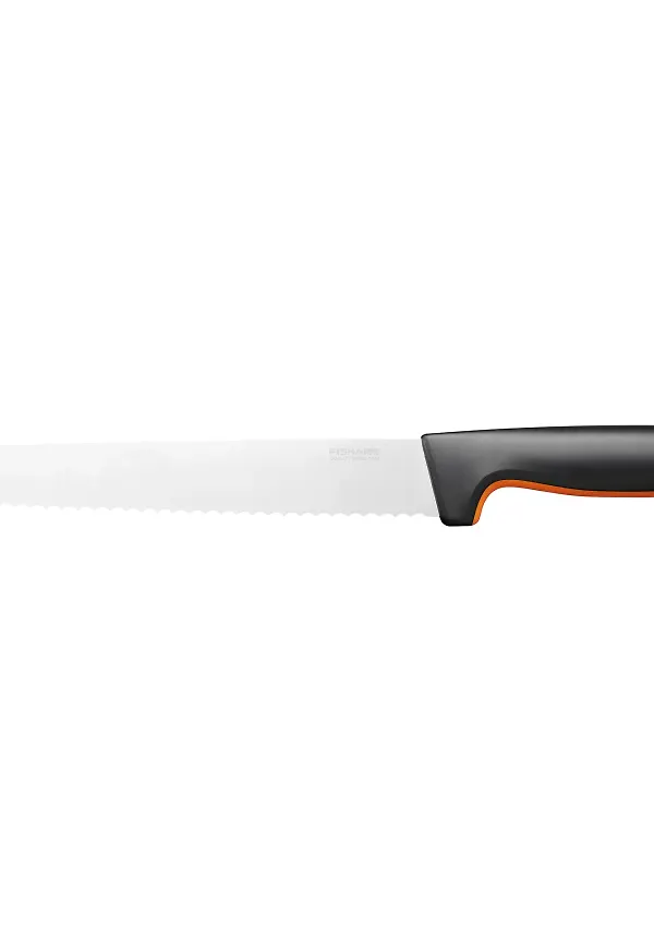 Riktigt fin brödkniv i svart från Fiskars.