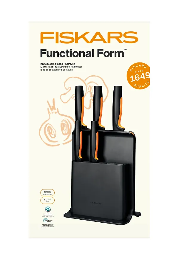 Fin knivblock 2026 från Fiskars.