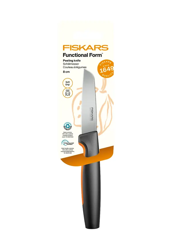 Svart Fiskars-skalkniv i otroligt fin modell.