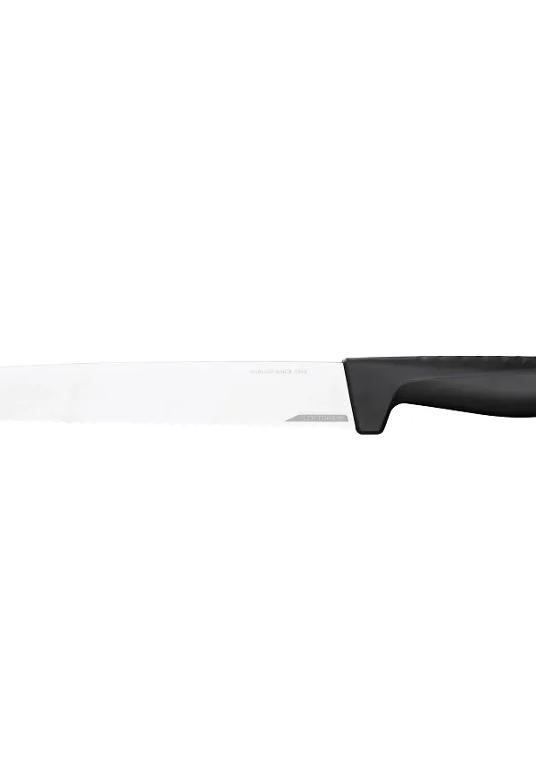 Svart Fiskars-brödkniv i jättefin modell.