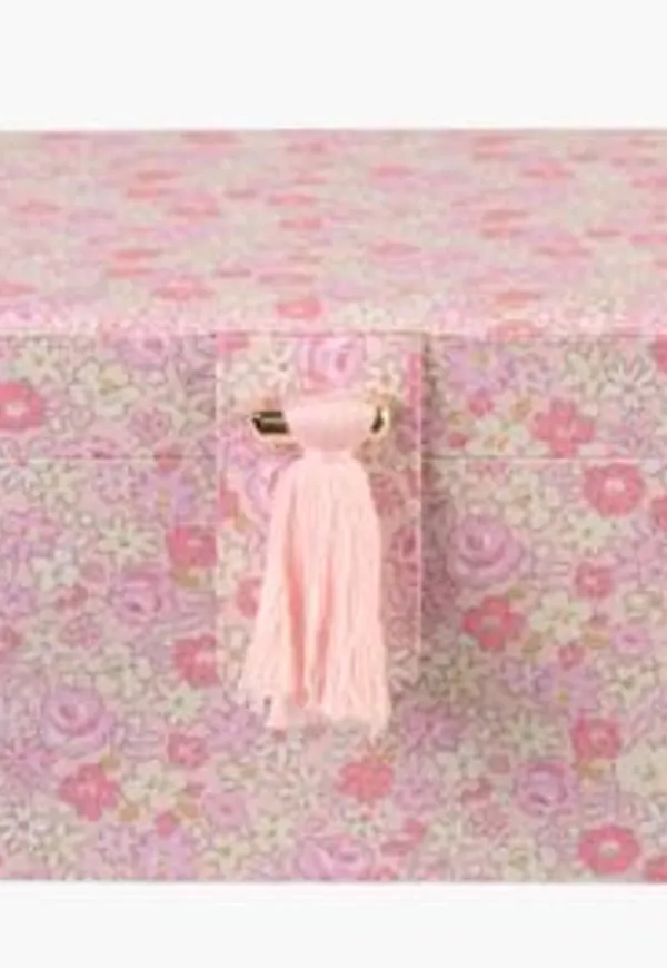 Mysig smyckesskrin i ljusrosa från hemtex.