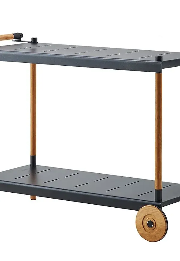 Otroligt fin grå möbel i teak från Cane-Line.