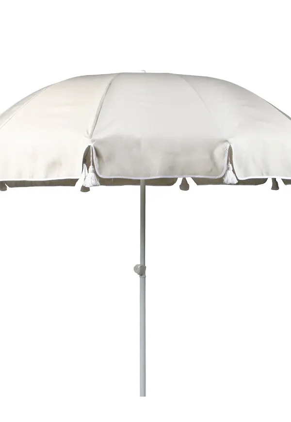 Beige Fri Form-parasollfot i superfin modell.