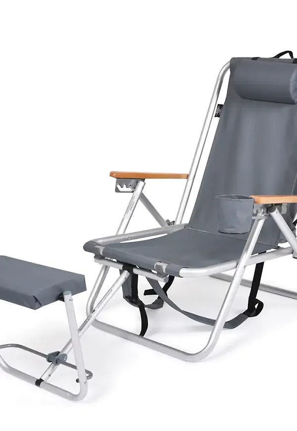 Stilriktig aluminiumstol i grått från Fritab.