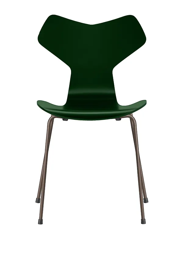 Grön Fritz Hansen-stol i exklusiv modell.