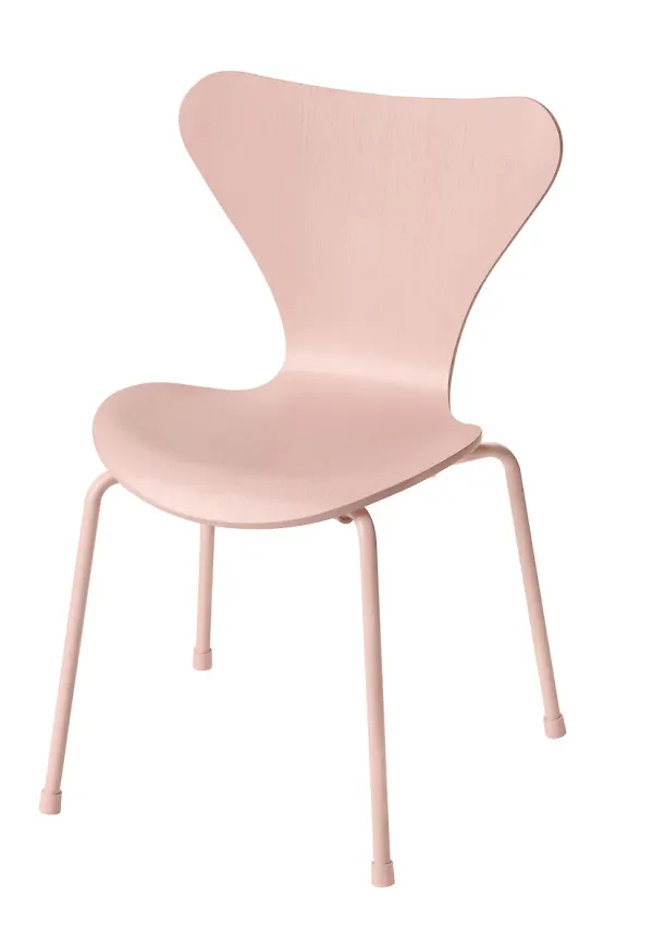 Härlig barnstol i rosa från Fritz Hansen.