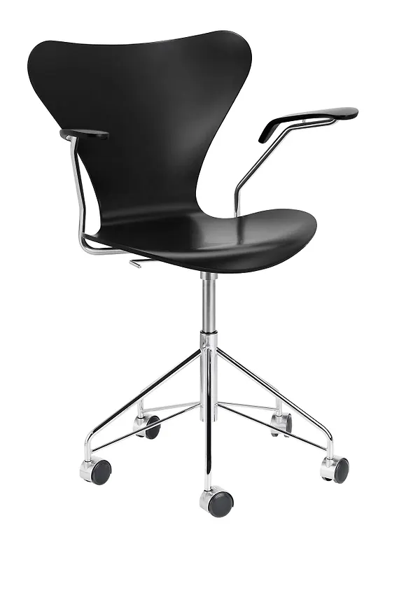 Fantastiskt snygg kontorsstol i bomull från Fritz Hansen.