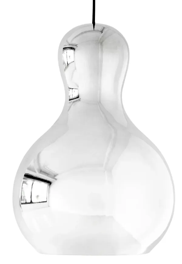 Ikonisk lampa i silverfärgade från Fritz Hansen.