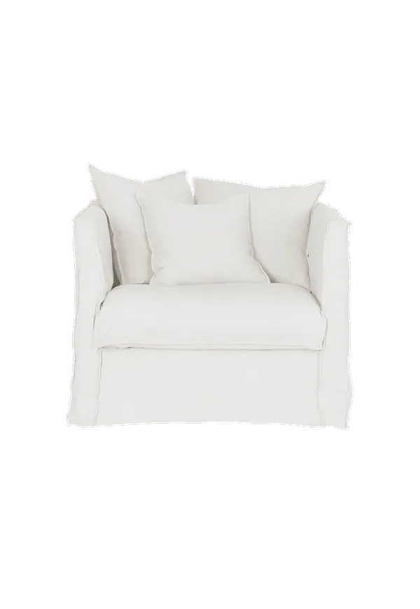 Stilren bomullsfåtölj 2025 från Furninova.