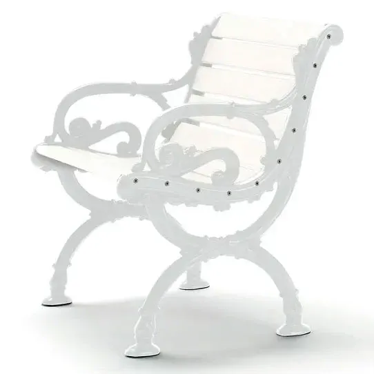 Komfortabel fåtölj i vitt från Byarums Bruk.