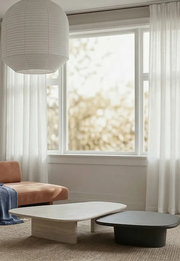 Mysig vit gardin i linne från TC Home.