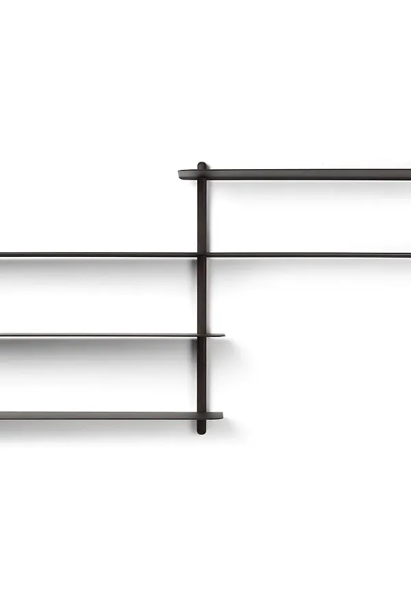 Svart Gejst-hylla i fin modell.