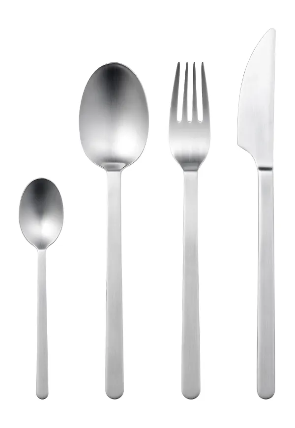 Riktigt trendig bestickset i silverfärgade från Gense.