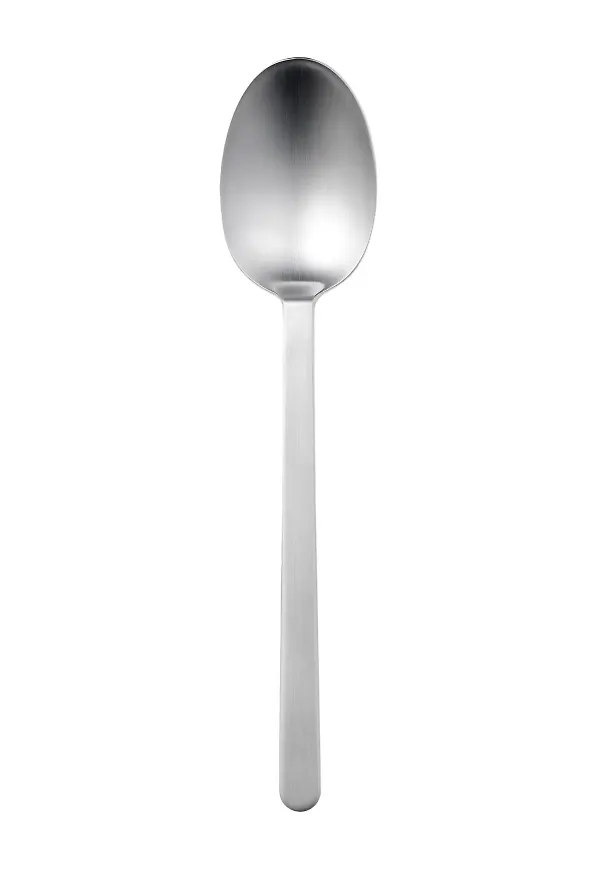 Silverfärgad Gense-matsked i cool modell.