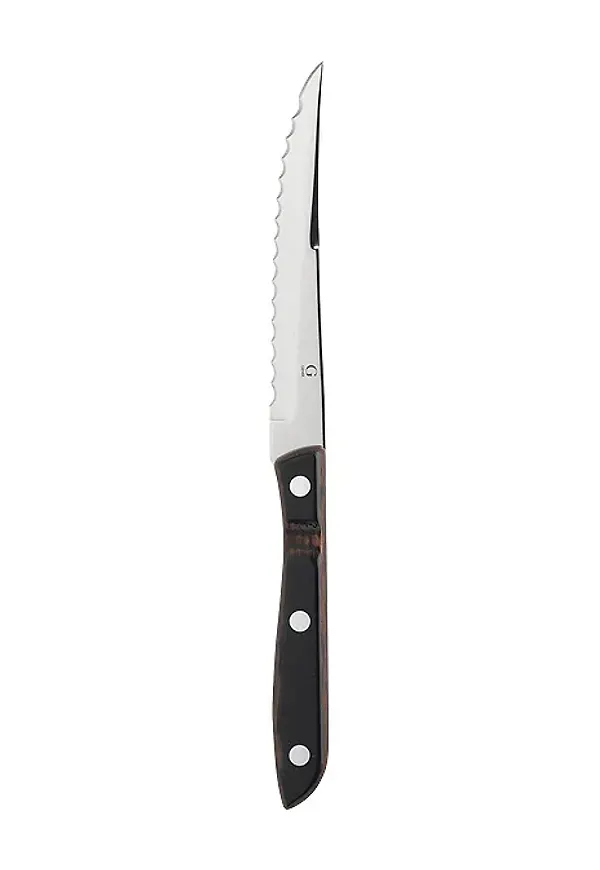 Brun Gense-kniv i jättefin modell.