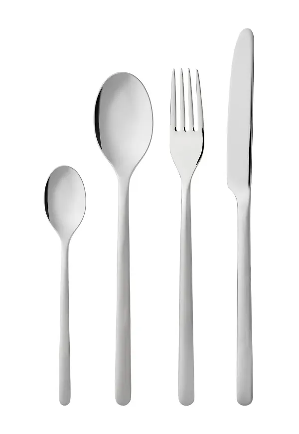 Riktigt snygg bestickset i silverfärgade från Gense.