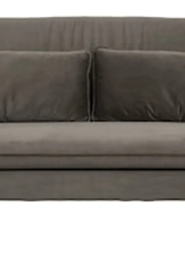 Grå Nordal-soffa i jättesnygg modell.