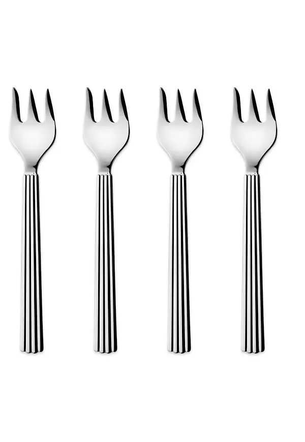 Supersnygg bestick i silverfärgade från Georg Jensen.