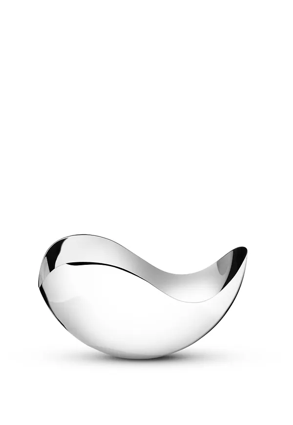 Silver Georg Jensen-skål i stilren modell.