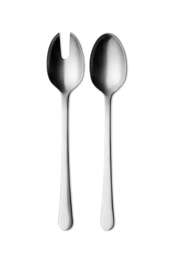 Silverfärgad Georg Jensen-serveringsbestick i fantastiskt snygg modell.