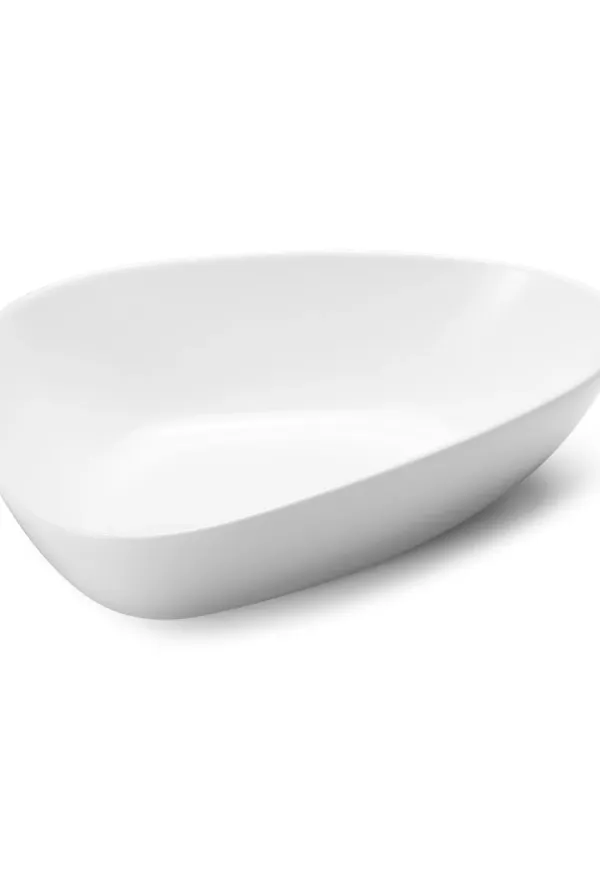 Jättesnygg soppskål i vitt från Georg Jensen.
