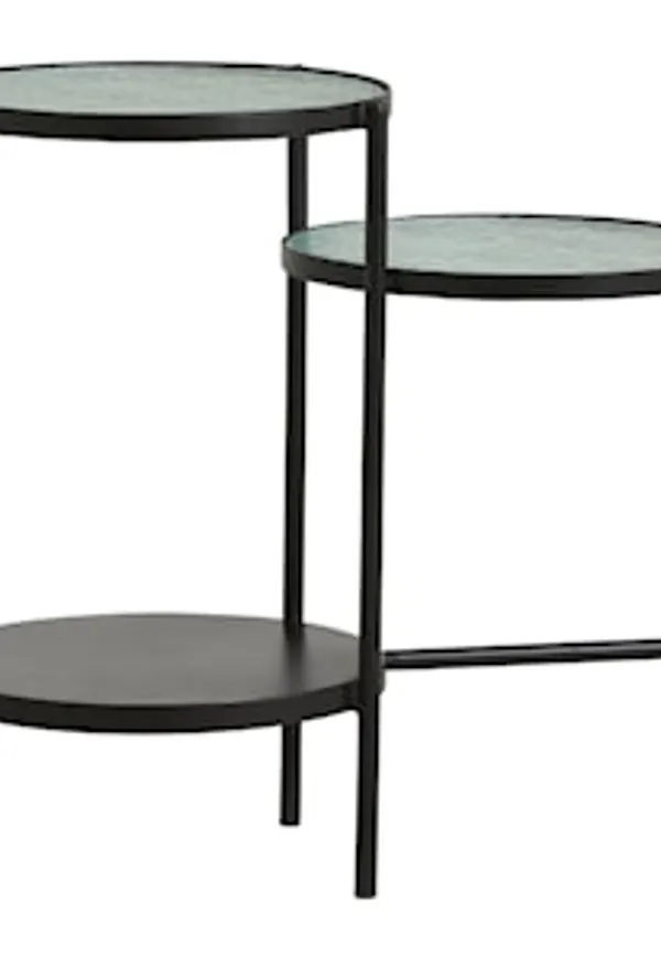 Mysig svart sidobord i järn från Nordal.