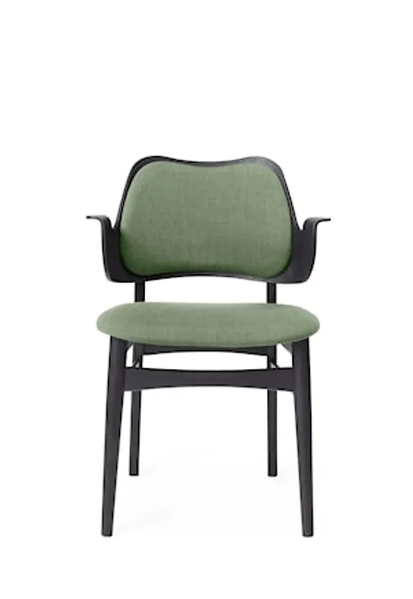 Grön Warm Nordic-stol i riktigt snygg modell.