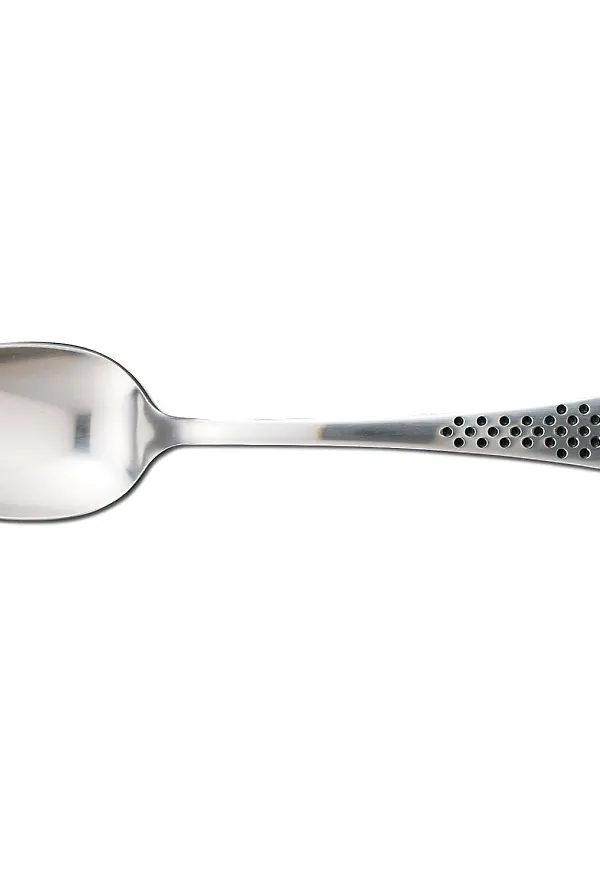 Silverfärgad Global-matsked i modern modell.