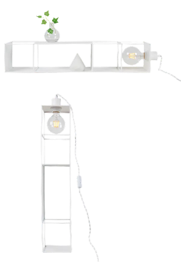 Moderiktig lampa i vitt från Globen Lighting.