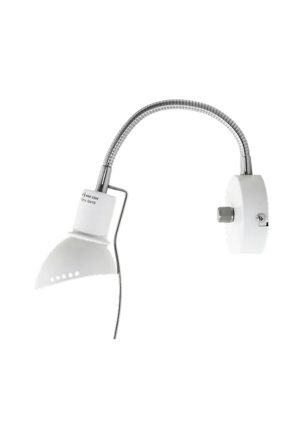 Mysig vägglampa i vitt från Globen Lighting.
