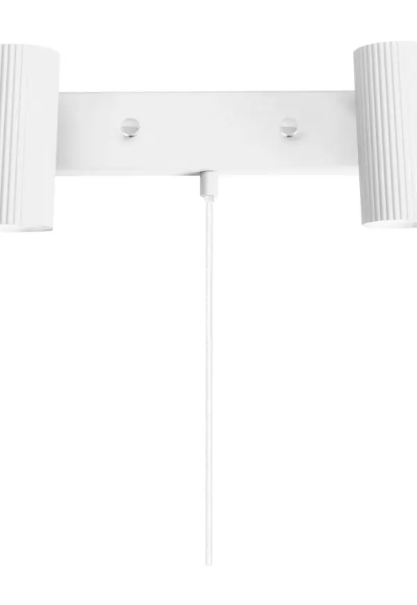 Vit Globen Lighting-lampa i exklusiv modell.