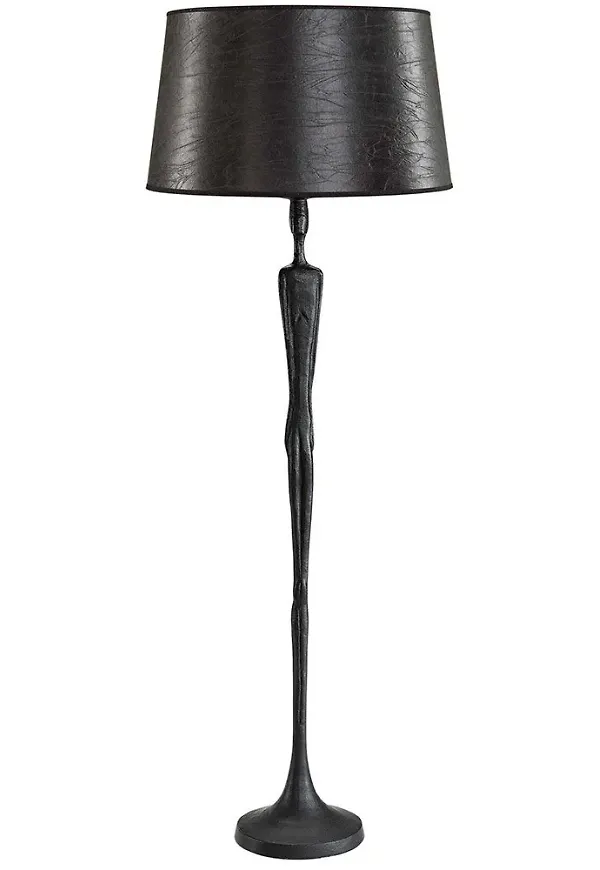Jättefin svart golvlampa i aluminium från Artwood.