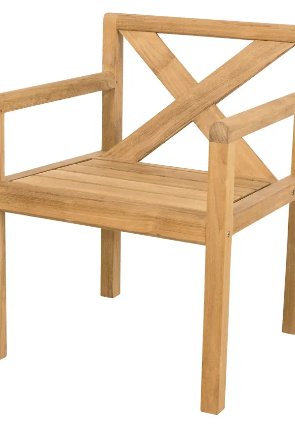 Moderiktig teakstol 2025 från Cane-Line.