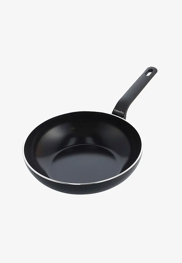 Svart GreenPan-stekpanna i snygg modell.